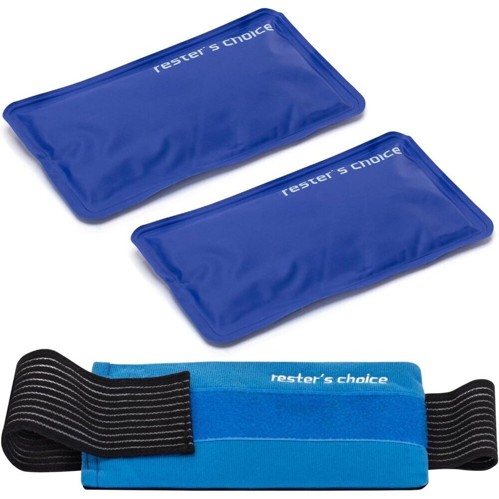 2 Soft Gel Ice Packs for Injuries Reusable with Extra Comfy Adjustable Cold